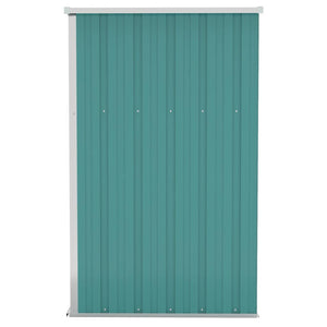 Capanno Giardino a Parete Verde 118x100x178 cm Acciaio Zincato cod mxl 65899