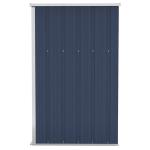 Casetta da giardino a parete 118 x 100 x 178 cm in acciaio antracite 02_0044055