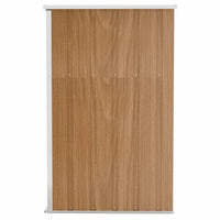 Capanno Giardino a Parete Marrone 118x100x178cm Acciaio Zincato