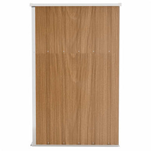 Capanno Giardino a Parete Marrone 118x100x178cm Acciaio Zincato