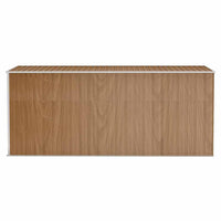 Capanno Giardino a Parete Marrone 118x382x178cm Acciaio Zincato
