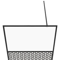 Parete per Doccia Walk-in Vetro Trasparente ESG 100x195cm Nera cod mxl 48713