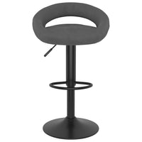 Sgabelli da Bar 2 pz Grigio Scuro in Velluto 333270