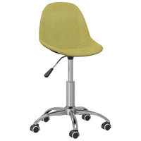 Sedie da Pranzo Girevoli 2 pz Verdi in Tessuto 333418