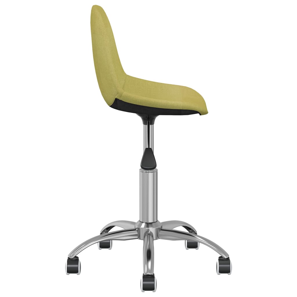 Sedie da Pranzo Girevoli 2 pz Verdi in Tessuto 333418