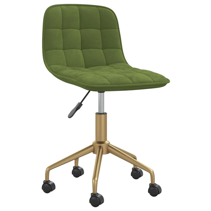 Sedia da Pranzo Girevole Verde Chiaro in Velluto cod mxl 28063