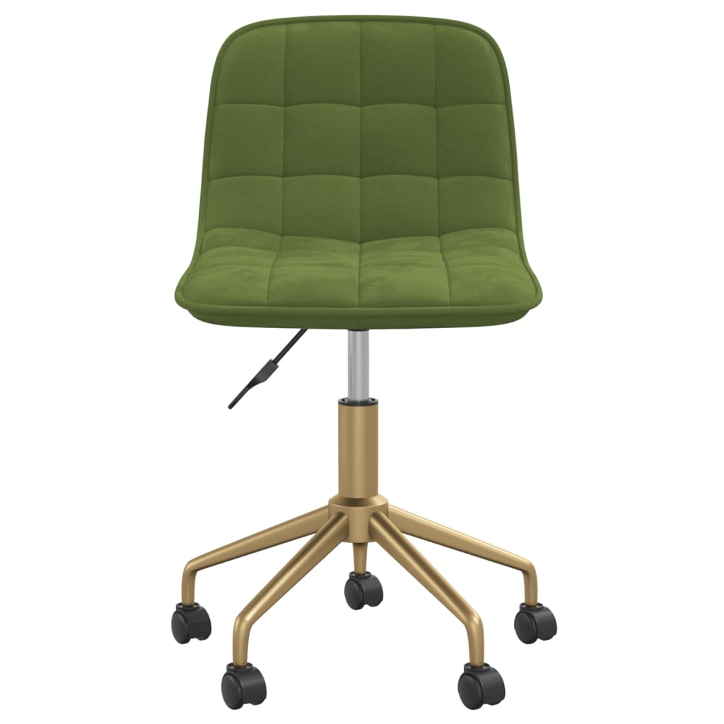 Sedia da Pranzo Girevole Verde Chiaro in Velluto cod mxl 28063