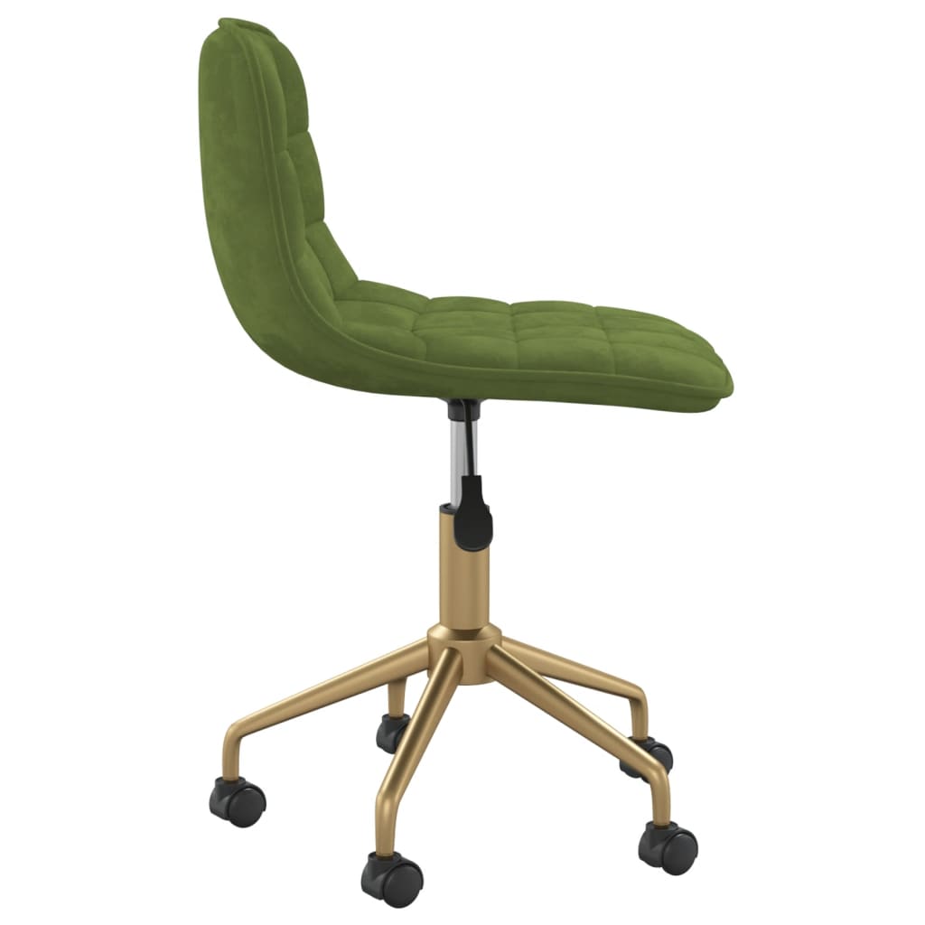 Sedia da Pranzo Girevole Verde Chiaro in Velluto cod mxl 28063
