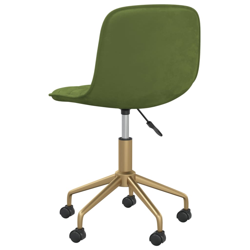 Sedia da Pranzo Girevole Verde Chiaro in Velluto cod mxl 28063