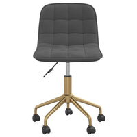 Sedie da Pranzo Girevoli 2 pz Grigio Scuro in Velluto 334140