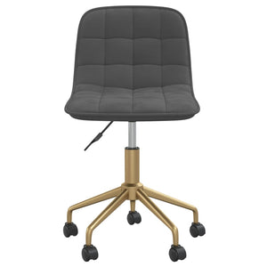 Sedie da Pranzo Girevoli 2 pz Grigio Scuro in Velluto 334140