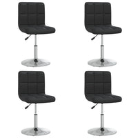 Sedie da Pranzo 4 pz Nere in Similpelle 334190