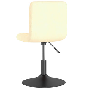 Sedie da Pranzo Girevoli 2 pz Crema in Velluto cod mxl 29044