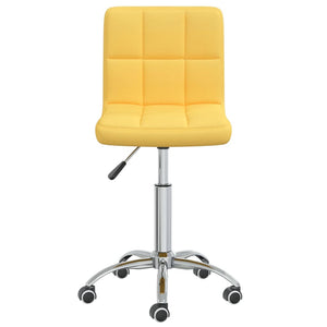 Sedia da Ufficio Girevole Giallo Senape in Tessuto 334320
