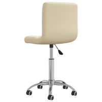 Sedie da Pranzo Girevoli 2 pz Crema in Similpelle 334347