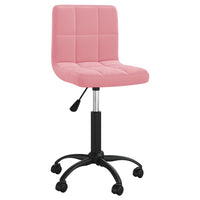 Sedia Girevole da Ufficio Rosa in Velluto cod mxl 62737