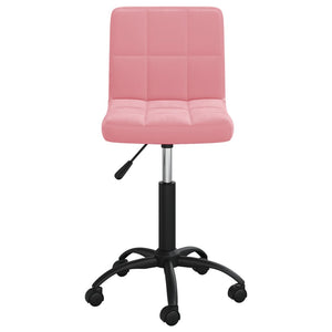 Sedia Girevole da Ufficio Rosa in Velluto cod mxl 62737