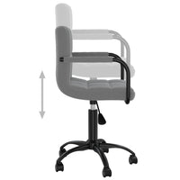 Sedia poltrona girevole ufficio computer studio velluto grigio scuro 02_0024132