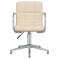 Sedia Girevole da Ufficio Crema in Tessuto