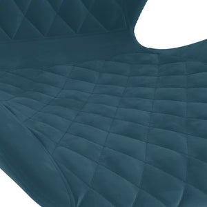 Sgabelli da Bar 2 pz Blu in Velluto 334915