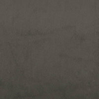 Sedia da Pranzo Girevole Grigio Scuro in Velluto