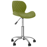 Sedia da Pranzo Girevole Verde Chiaro in Velluto cod mxl 28057