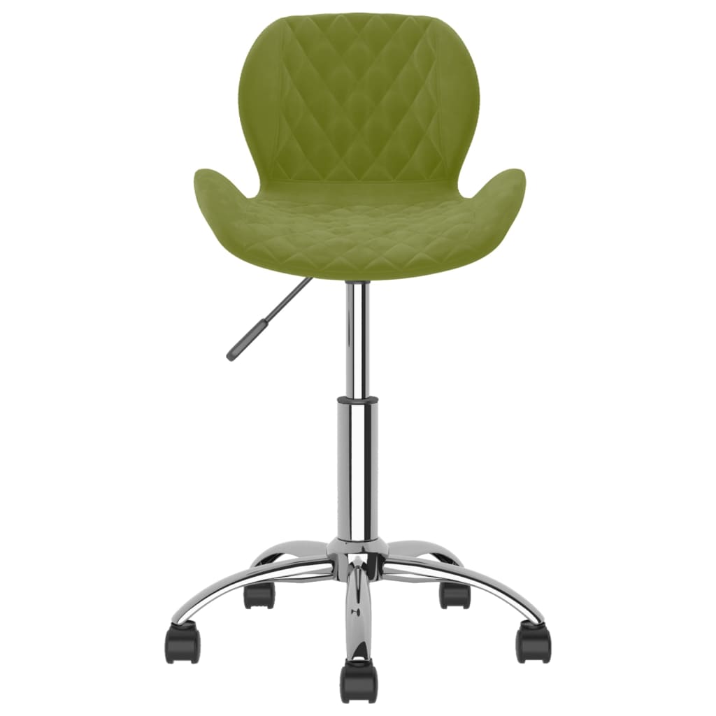 Sedia da Pranzo Girevole Verde Chiaro in Velluto cod mxl 28057