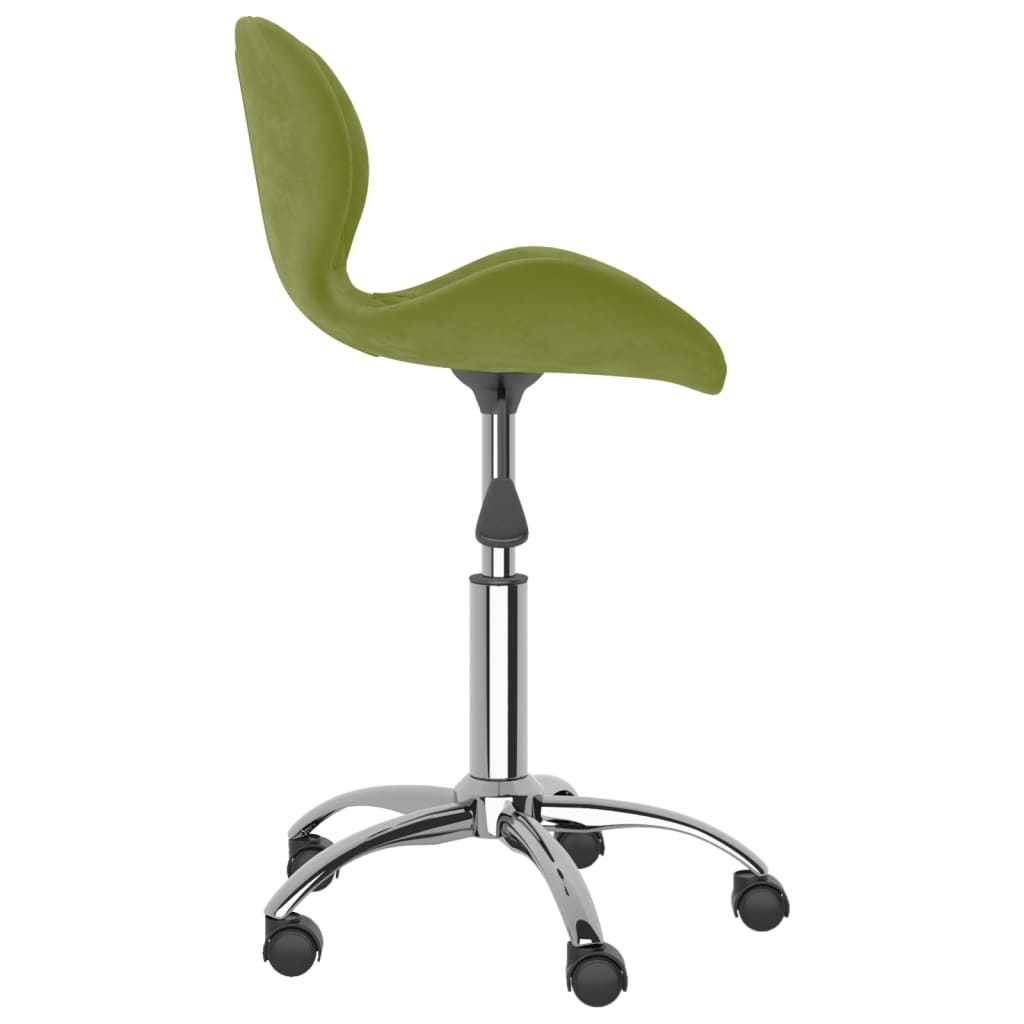 Sedia da Pranzo Girevole Verde Chiaro in Velluto cod mxl 28057
