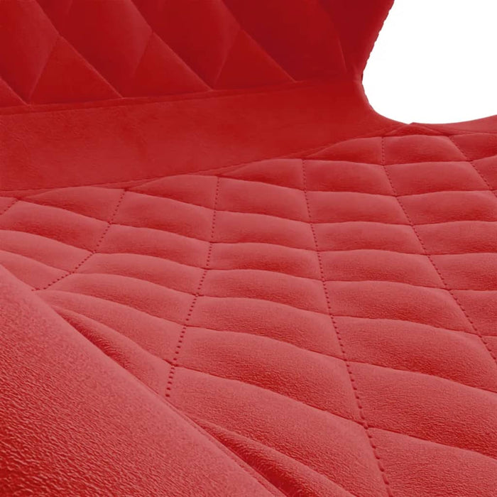 Sedie da Pranzo Girevoli 2 pz Rosso Vino in Velluto 335007