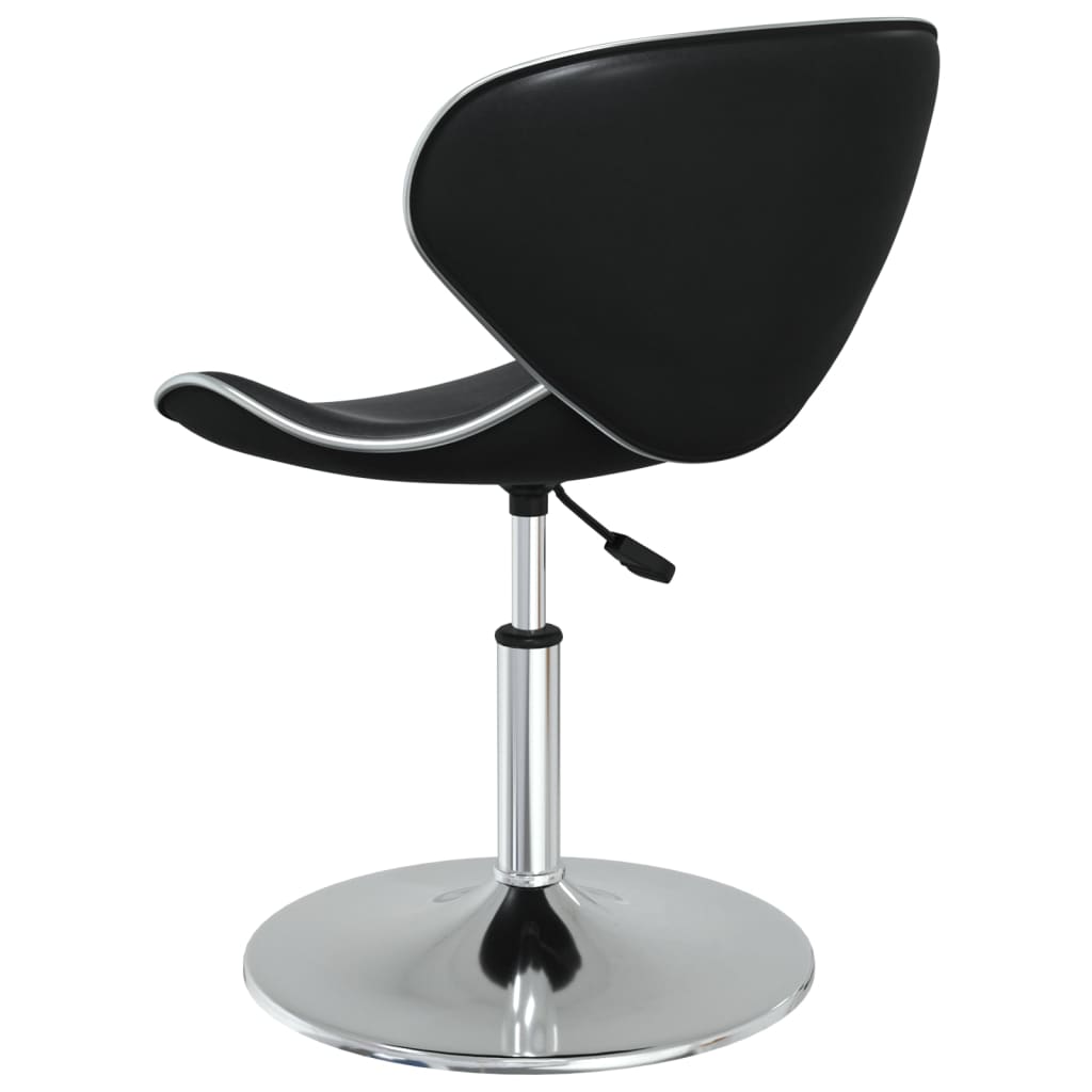 Sedie da Pranzo 2 pz Nere in Similpelle 335120