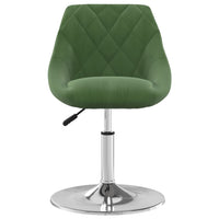 Sedie da Pranzo Girevoli 2 pz Verde Scuro in Velluto