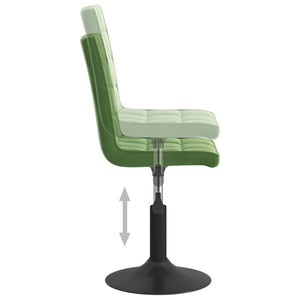 Sedie da Pranzo Girevoli 2 pz Verde Scuro in Velluto 335744