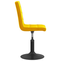 Sedie da Pranzo Girevoli 2 pz Giallo Senape in Velluto 335748