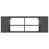 Armadietto da Parete per TV Grigio 102x35x35 cm in Truciolato