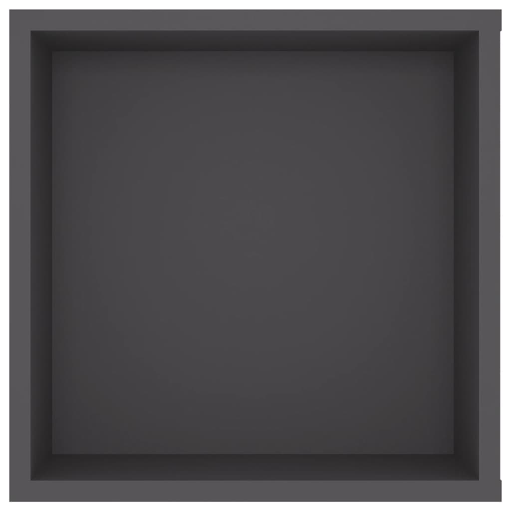 Armadietto da Parete per TV Grigio 102x35x35 cm in Truciolato