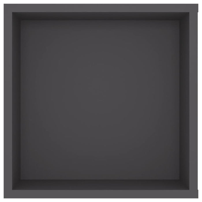 Armadietto da Parete per TV Grigio 102x35x35 cm in Truciolato