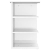 Credenza Bianco Lucido 35x35x55 cm in Legno Multistrato 806280