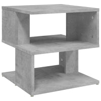 Tavolino Grigio Cemento 40x40x40 cm in Legno Multistrato 806296