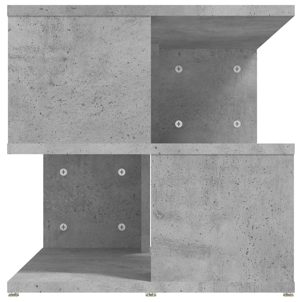 Tavolino Grigio Cemento 40x40x40 cm in Legno Multistrato 806296