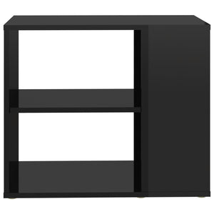 Credenza Nero Lucido 60x30x50 cm in Legno Multistrato 806308