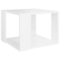 Tavolino da Salotto Bianco 40x40x30 cm in Legno Multistrato cod mxl 15077