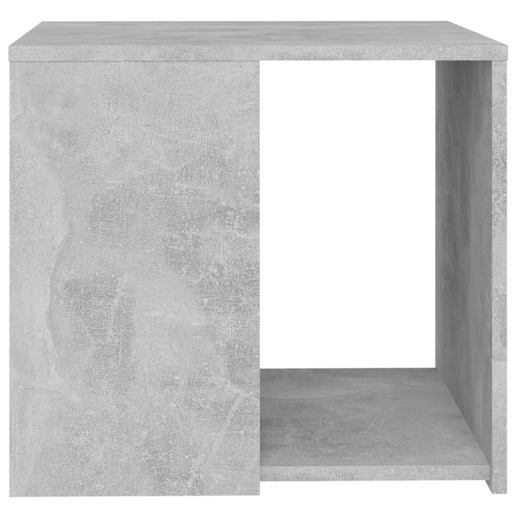 Tavolino Grigio Cemento 50x50x45 cm in Legno Multistrato 806386