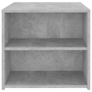 Tavolino Grigio Cemento 50x50x45 cm in Legno Multistrato 806386