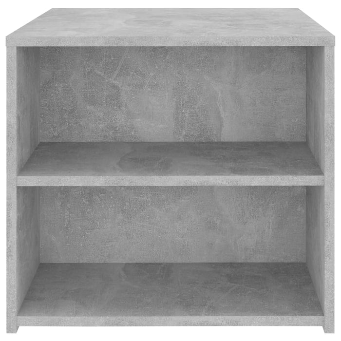 Tavolino Grigio Cemento 50x50x45 cm in Legno Multistrato 806386