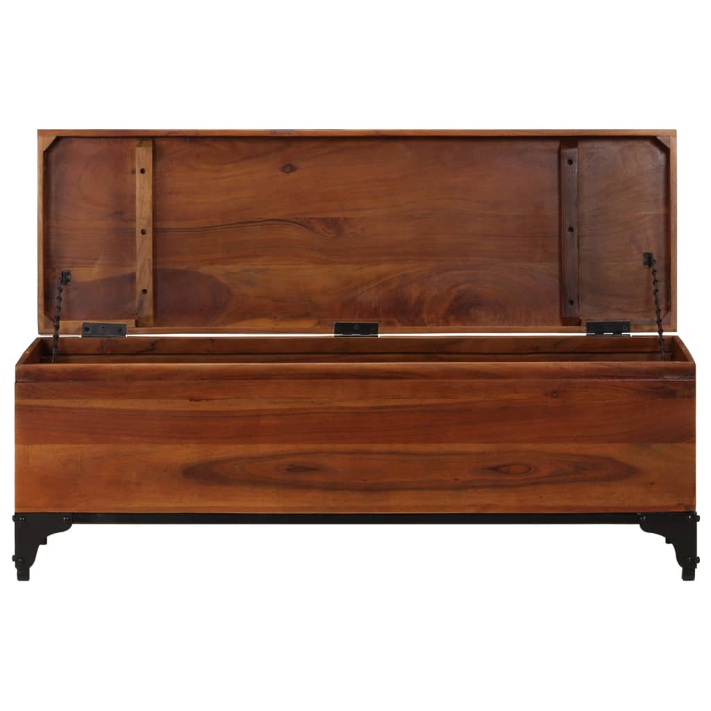 Baule 110x35x41 cm in Legno Massello di Acacia 328304