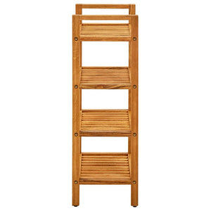 Scarpiera con 4 Ripiani 50x27x80 cm in Legno Massello di Rovere 331746