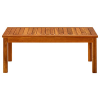 Tavolino da Giardino 90x50x36 cm in Legno Massello di Acacia 316400