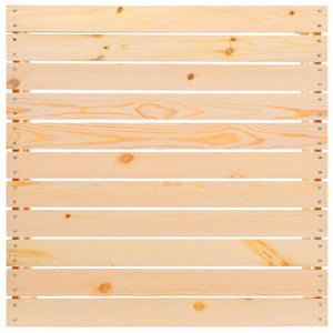 Poggiapiedi da Giardino con Cuscini 2 pz Legno Massello di Pino 807291