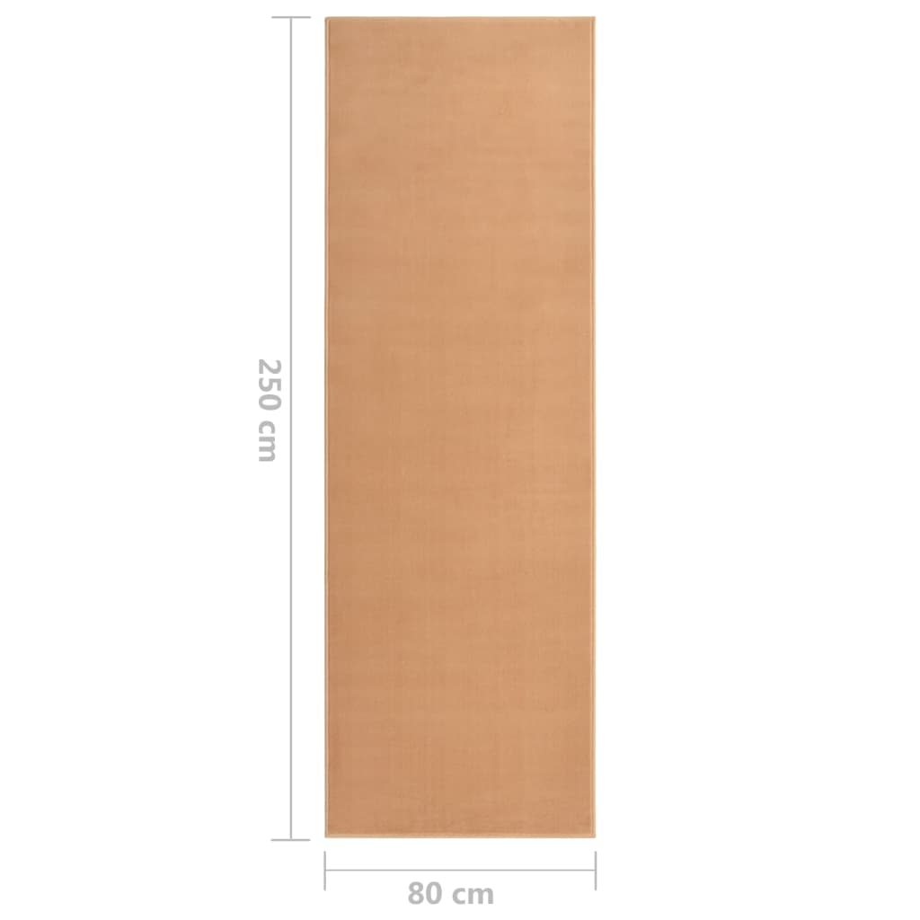 Tappeto Lungo in BCF Beige 80x250 cm cod mxl 66600
