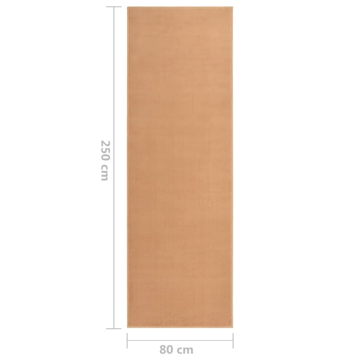 Tappeto Lungo in BCF Beige 80x250 cm cod mxl 66600